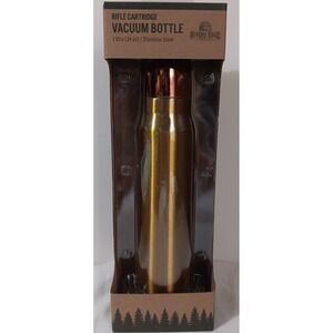 Insulated Bottle Bullet Cartridge 34oz Gold Copper Tip Lid‎ Stainless Steel Gift